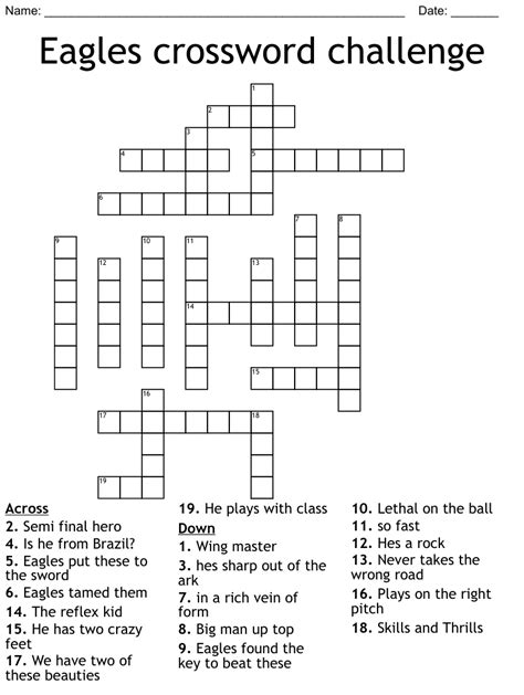 The Crossword Solver found 30 answers to "sea eagle (4)", 4 letters crossword clue. The Crossword Solver finds answers to classic crosswords and cryptic crossword …